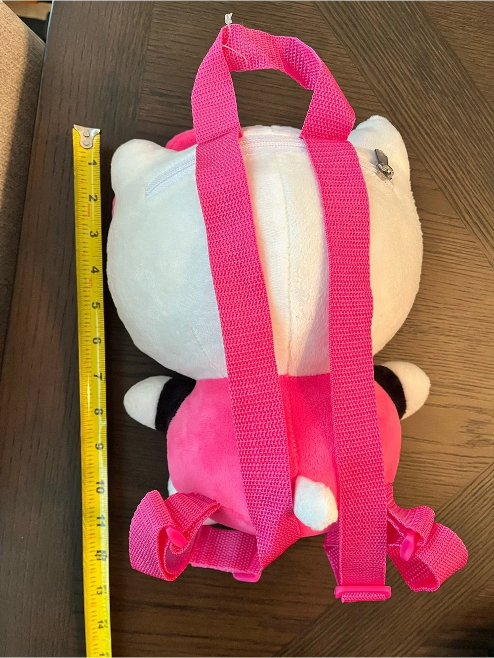 Hello Kitty Plush Mini Backpack Pink White Black Sanrio Kawaii Stuffed Backpack